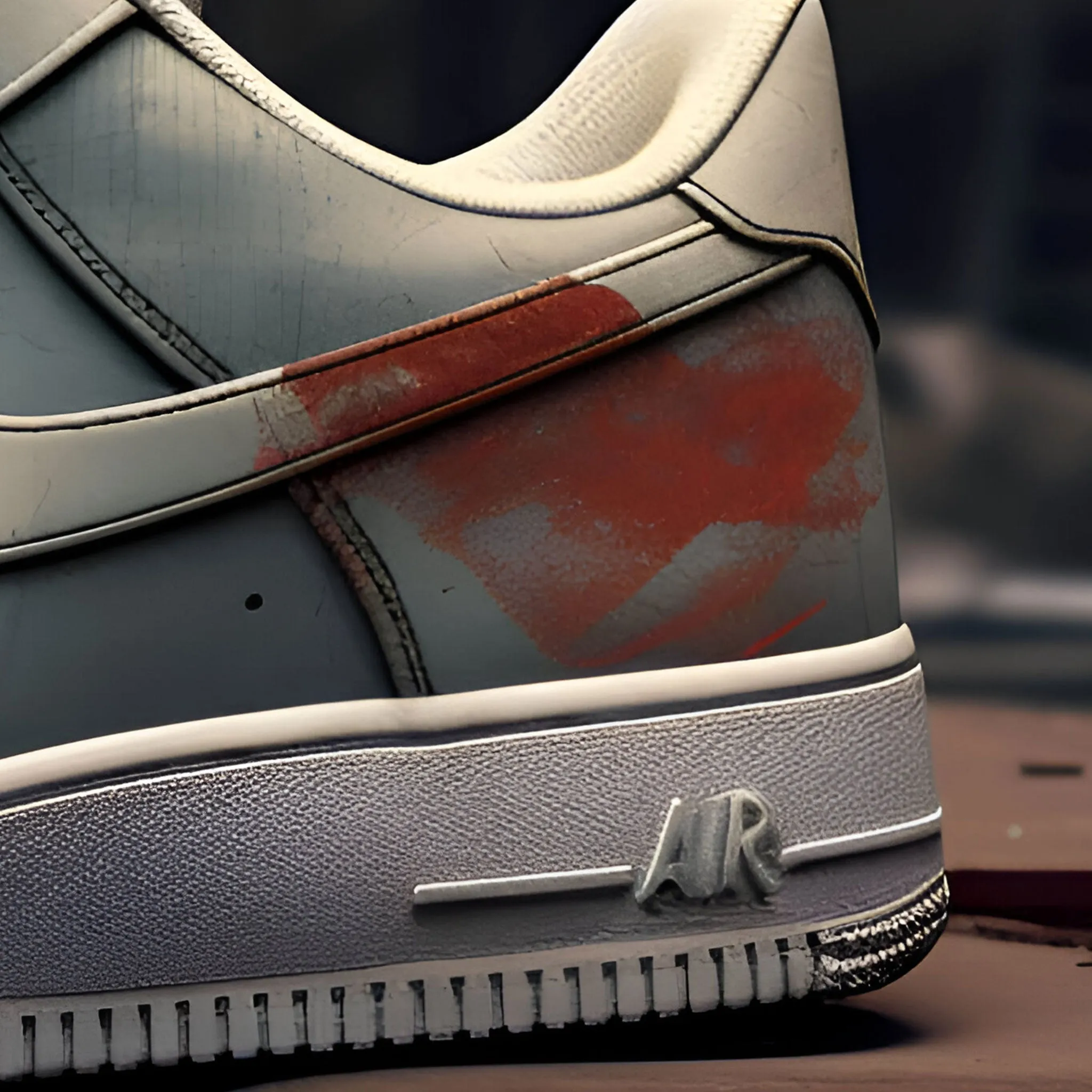 Nike Air Force 1 Custom Sneakers | Post-Apocalyptic