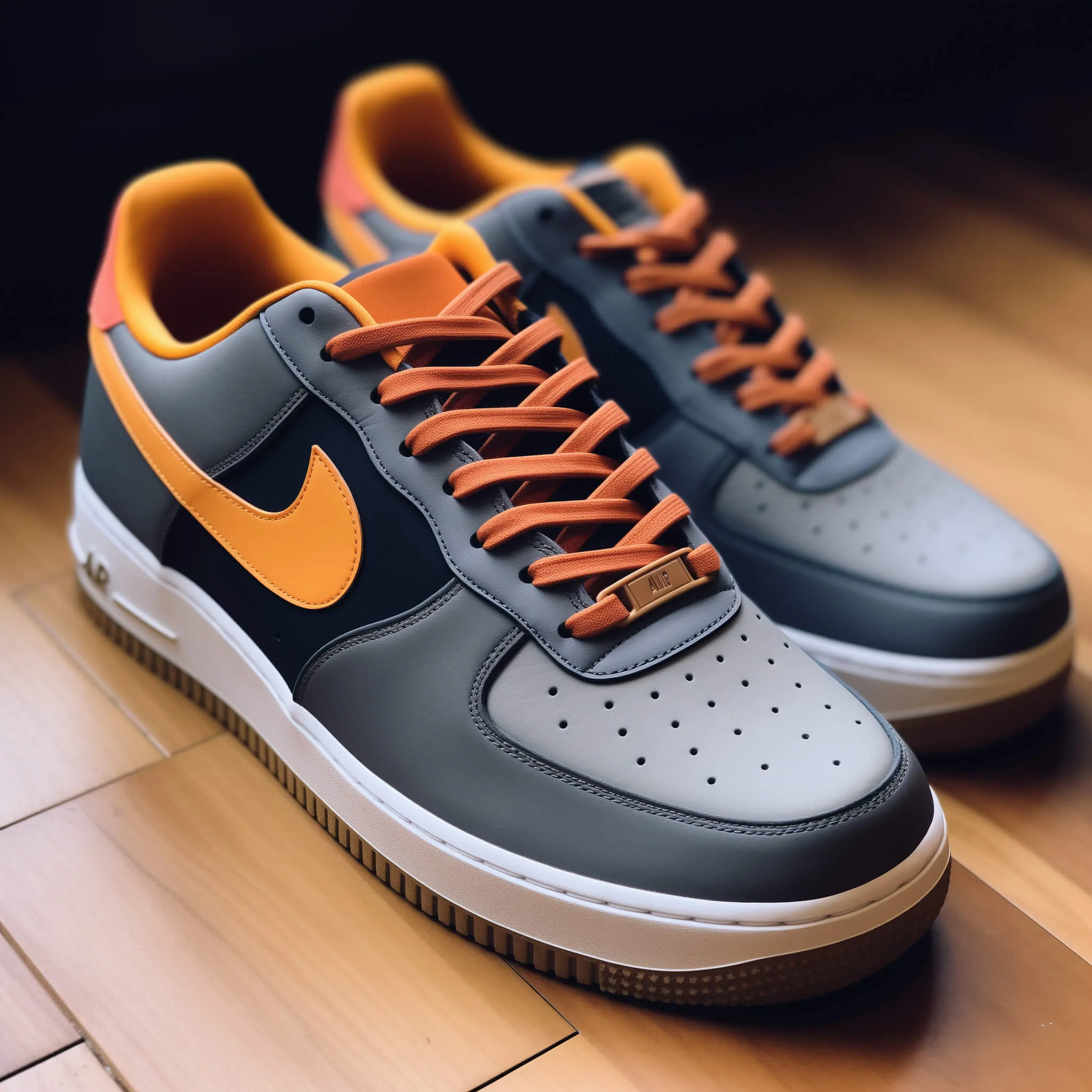 Nike Air Force 1 Custom Sneakers | Tungsten Slate
