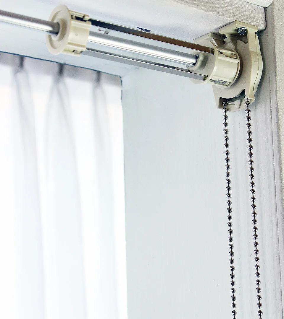 Nursery Snow White Sheer Relaxed Roman Shade