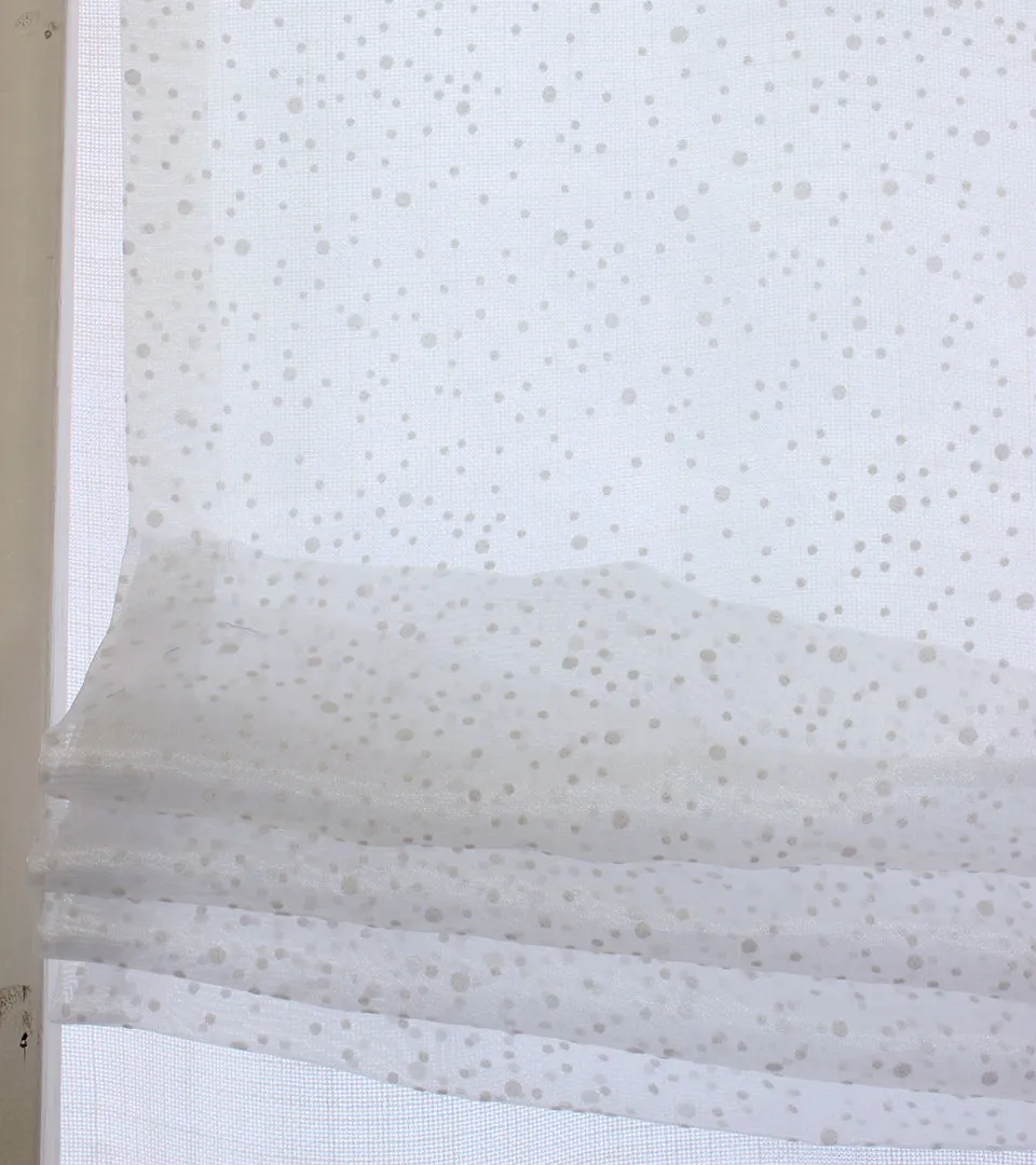 Nursery Snow White Sheer Relaxed Roman Shade