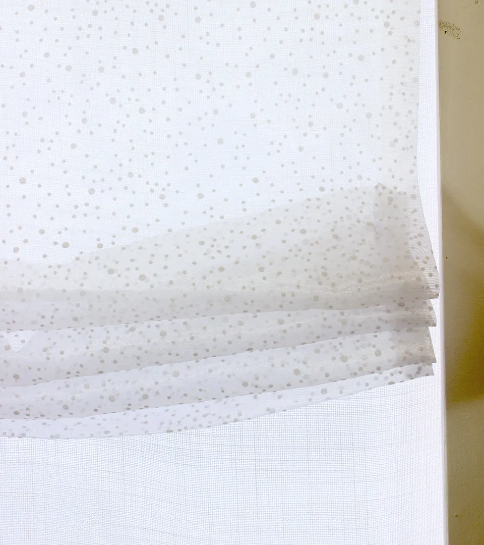 Nursery Snow White Sheer Relaxed Roman Shade