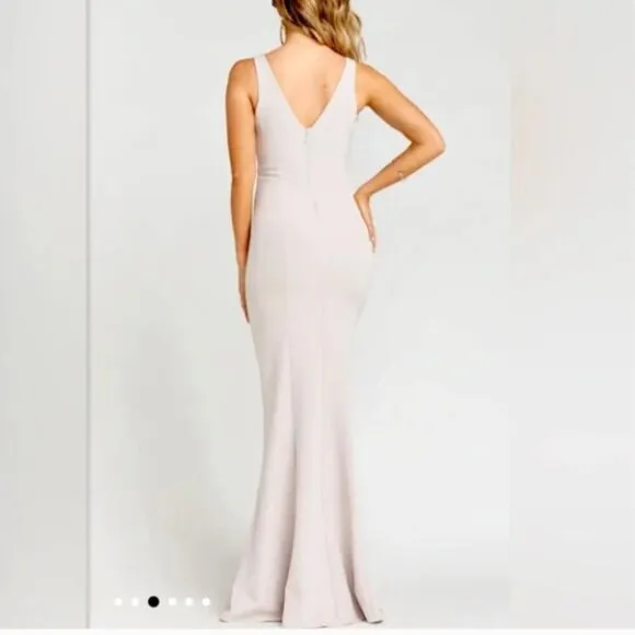 NWT Show Me Your MuMu Morgan Maxi Gown in Show Me The Ring Stretch Crepe - XS​​​