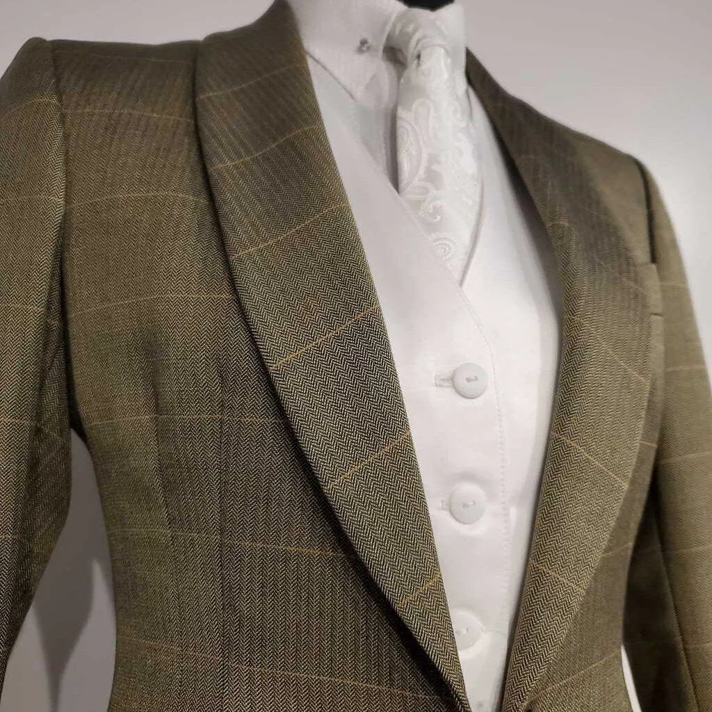 Olive Windowpane Daycoat