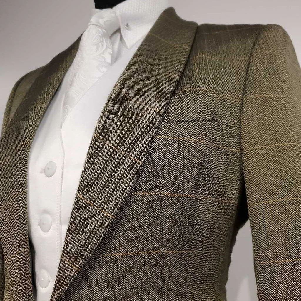 Olive Windowpane Daycoat