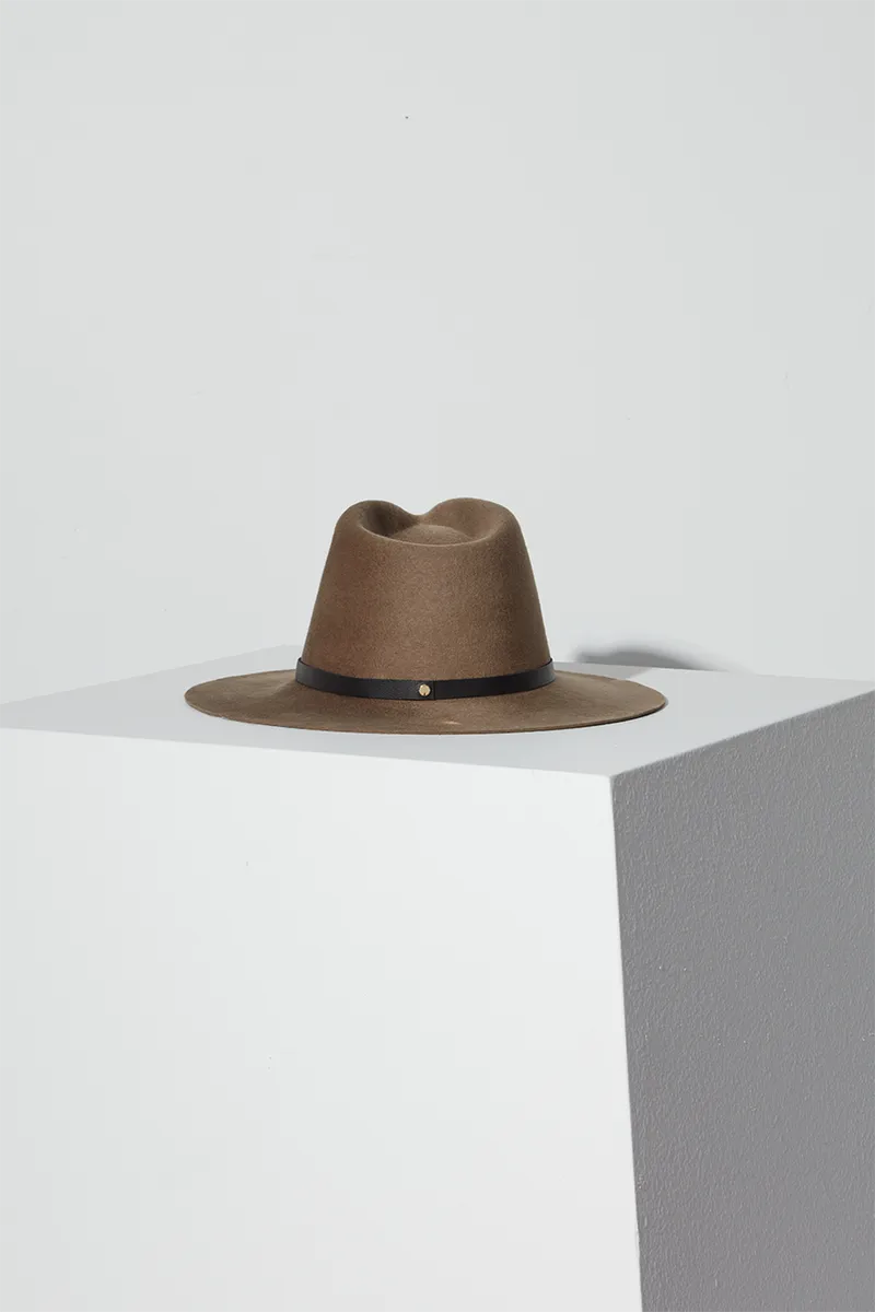 Olsen Wool Hat in Taupe