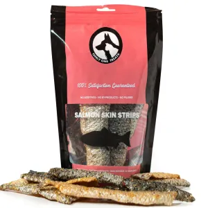 Only One Treats Wild Pacific Salmon Skin Strips Cat Treats (85-g bag)