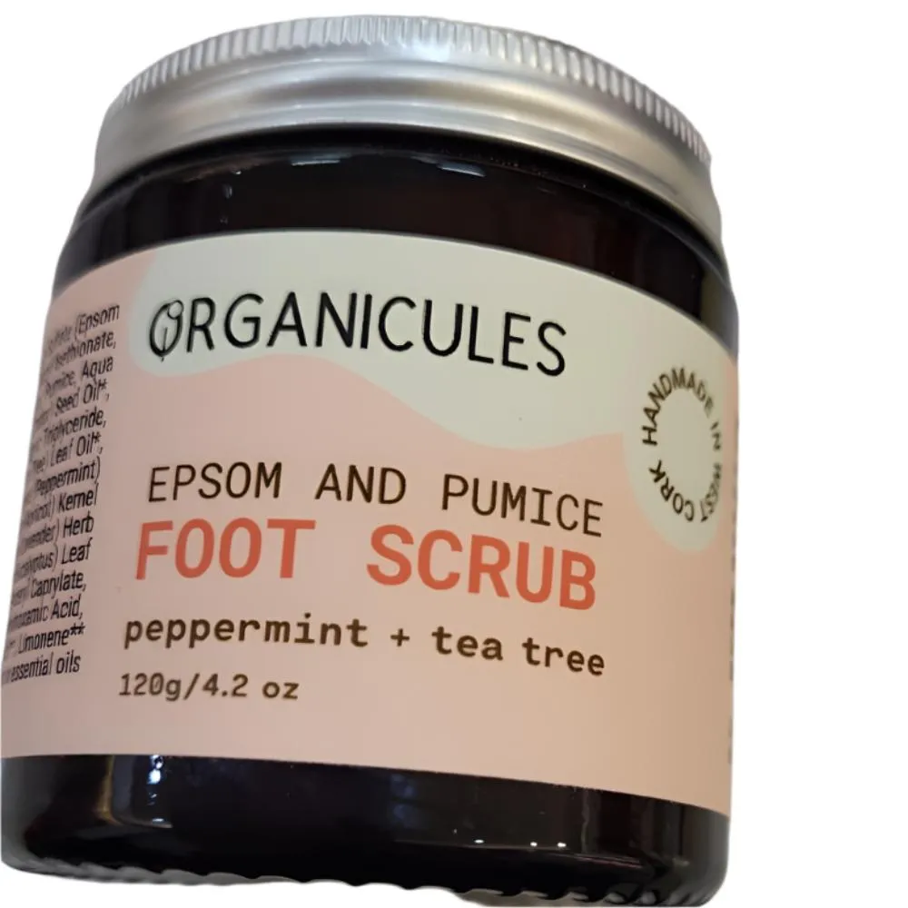 Organicules Organic Foot Scrub - Epsom Salt and Pumice 120g