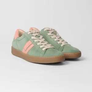 Paul Green - 5464 Green and Pink Retro Trainer