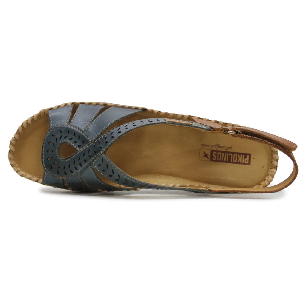 Pikolinos Cadaques Leather Women's Wedge Heels Sandals