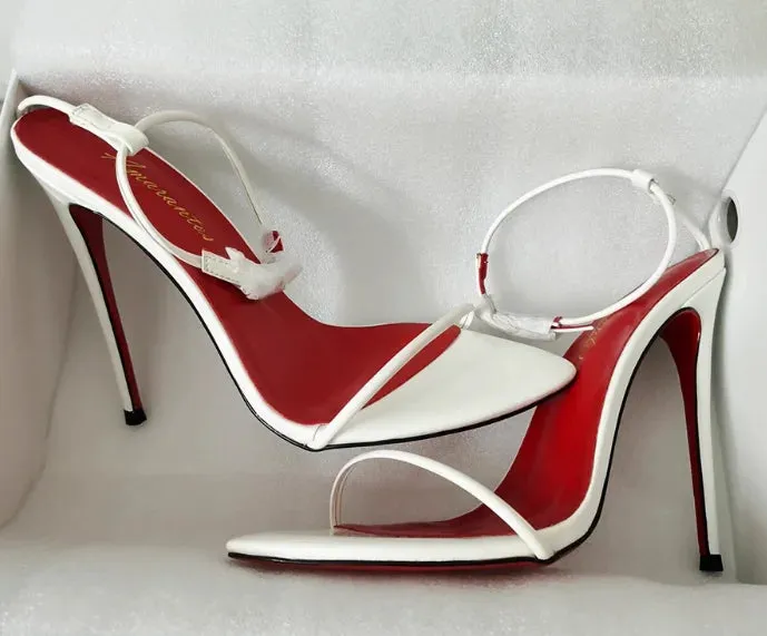 Pointed Buckle Strap High Heels Sandals