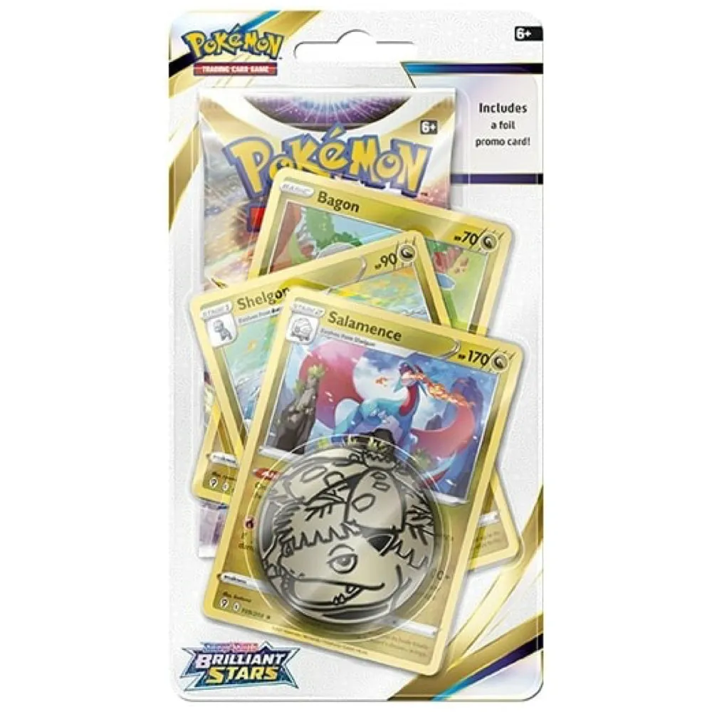 Pokemon Sword & Shield Brilliant Stars | Premium Blister | Salamence
