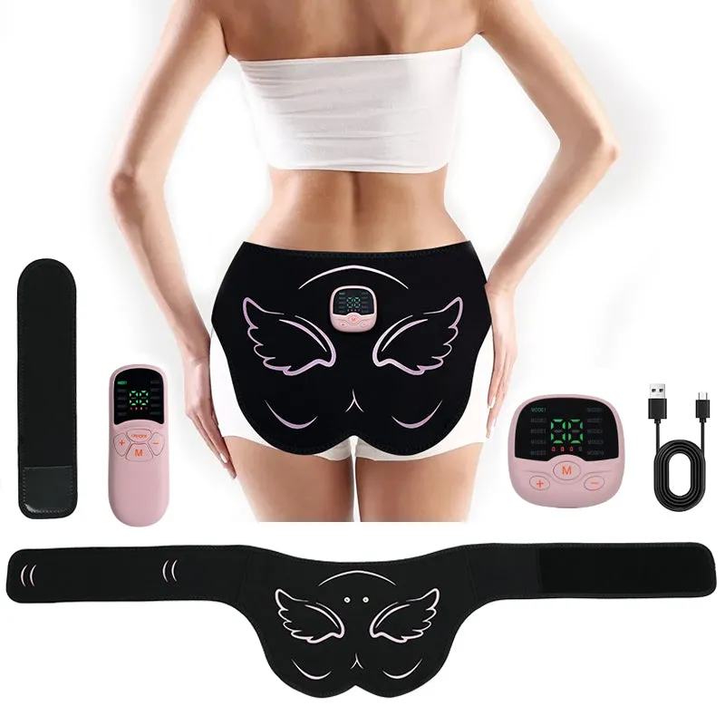 Premium EMS Hip Trainer with Remote Control | 10 Modes & 30 Intensity Levels for Buttocks Toning and Muscle Stimulation | USB Rechargeable Body Massager
