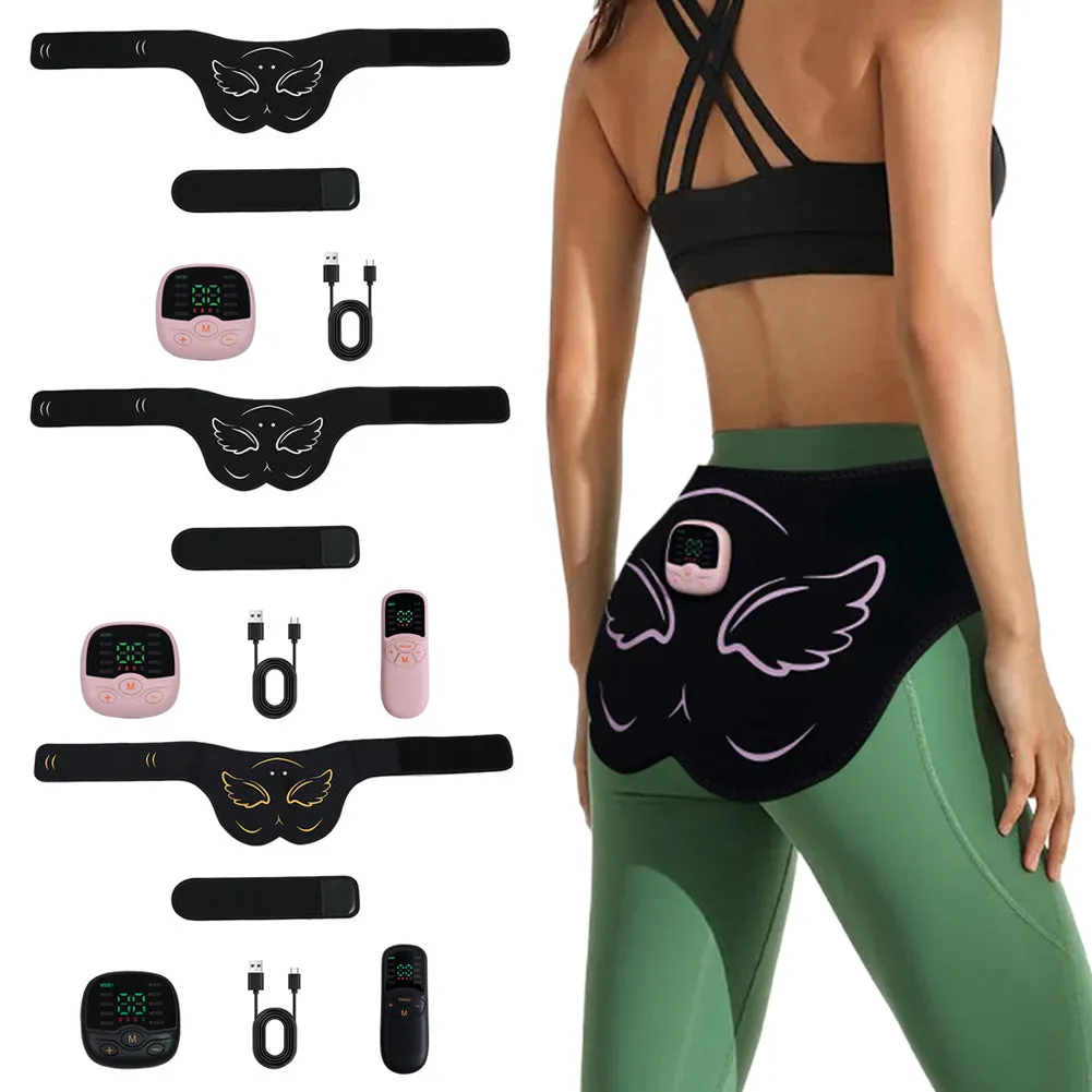 Premium EMS Hip Trainer with Remote Control | 10 Modes & 30 Intensity Levels for Buttocks Toning and Muscle Stimulation | USB Rechargeable Body Massager