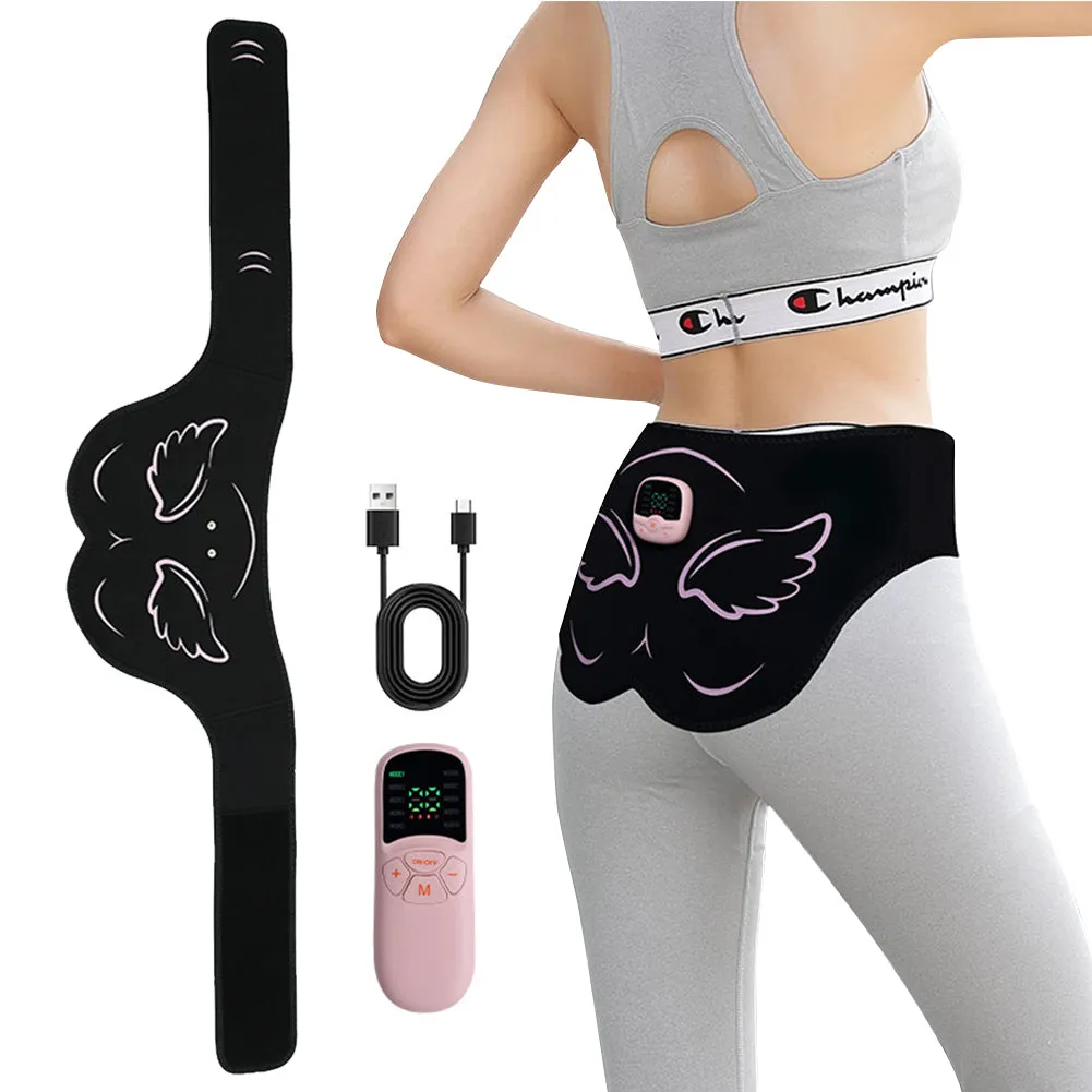 Premium EMS Hip Trainer with Remote Control | 10 Modes & 30 Intensity Levels for Buttocks Toning and Muscle Stimulation | USB Rechargeable Body Massager