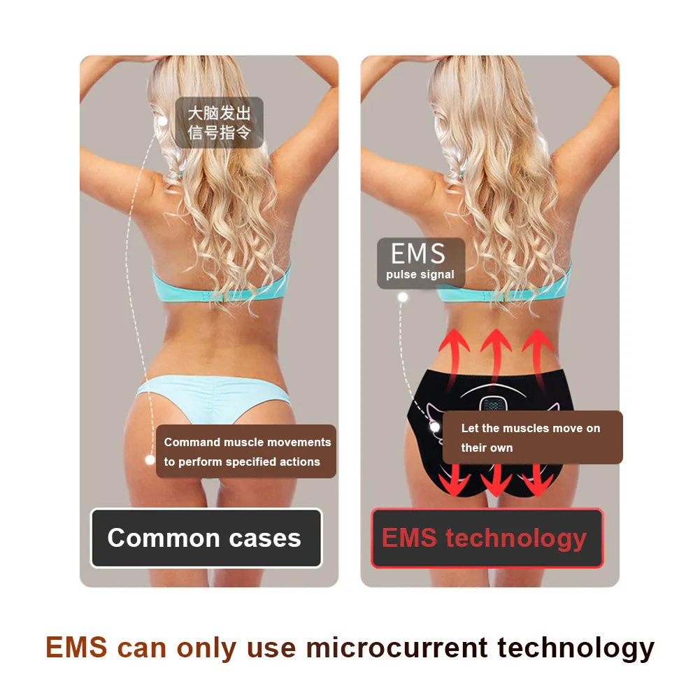 Premium EMS Hip Trainer with Remote Control | 10 Modes & 30 Intensity Levels for Buttocks Toning and Muscle Stimulation | USB Rechargeable Body Massager