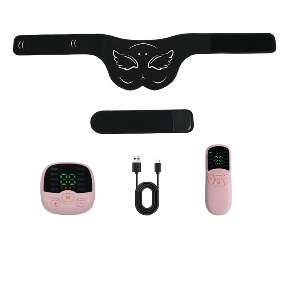 Premium EMS Hip Trainer with Remote Control | 10 Modes & 30 Intensity Levels for Buttocks Toning and Muscle Stimulation | USB Rechargeable Body Massager