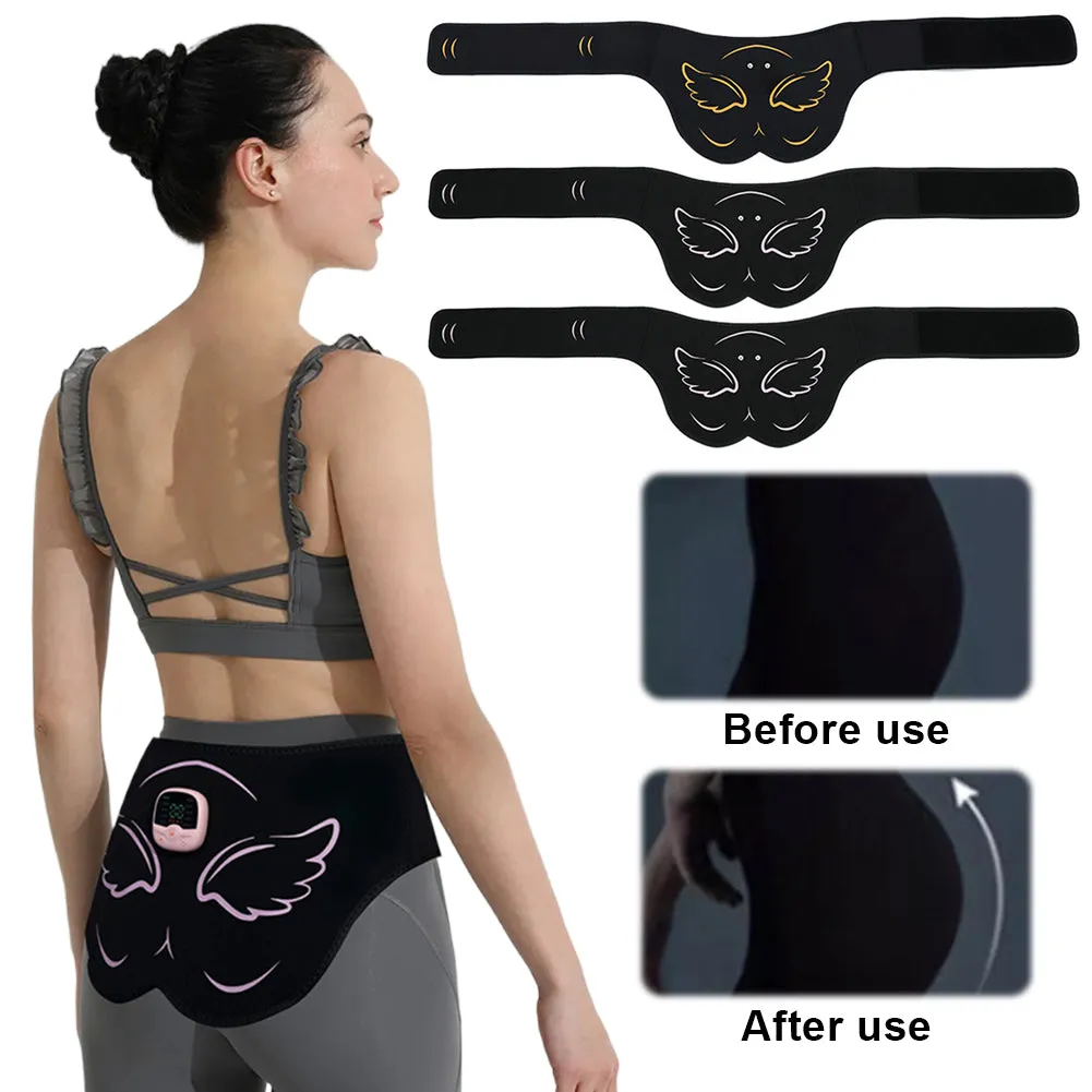 Premium EMS Hip Trainer with Remote Control | 10 Modes & 30 Intensity Levels for Buttocks Toning and Muscle Stimulation | USB Rechargeable Body Massager