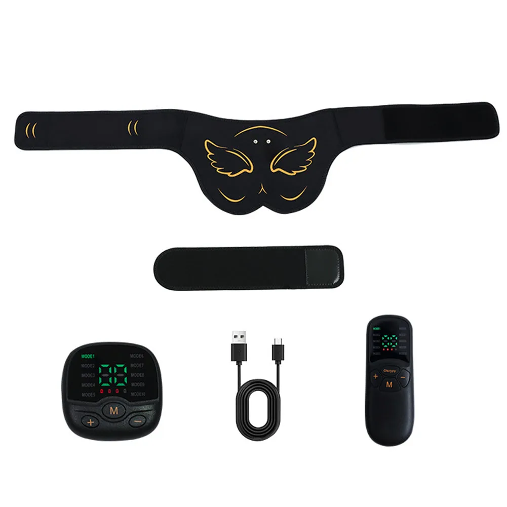 Premium EMS Hip Trainer with Remote Control | 10 Modes & 30 Intensity Levels for Buttocks Toning and Muscle Stimulation | USB Rechargeable Body Massager