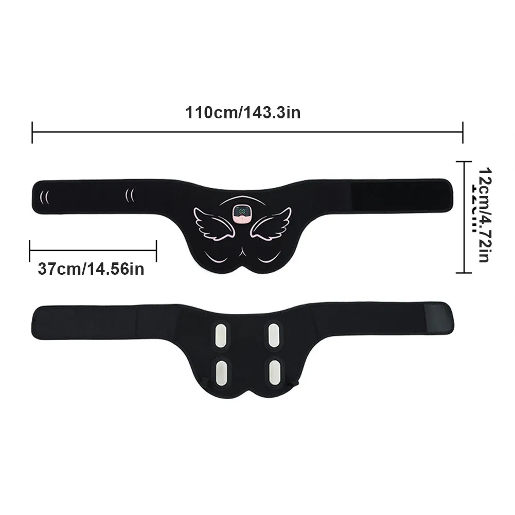 Premium EMS Hip Trainer with Remote Control | 10 Modes & 30 Intensity Levels for Buttocks Toning and Muscle Stimulation | USB Rechargeable Body Massager