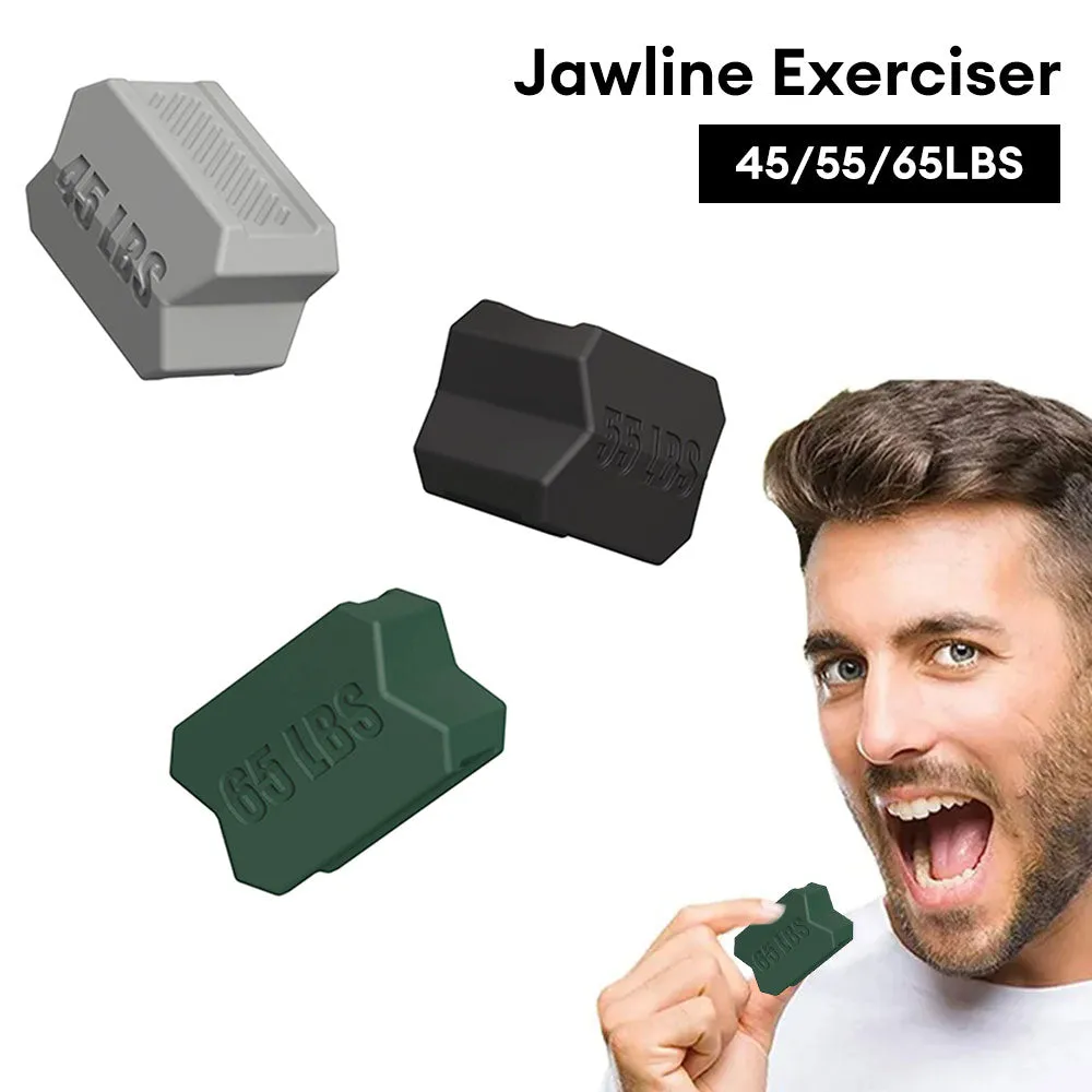 Premium Jawline Exerciser – Silicone Masseter Muscle Trainer for Facial Toner & Chin Lifting – Cheek & Jawline Fitness Equipment for Double Chin, Jawline & Face Shape Improvement