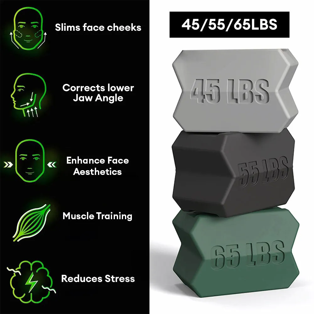 Premium Jawline Exerciser – Silicone Masseter Muscle Trainer for Facial Toner & Chin Lifting – Cheek & Jawline Fitness Equipment for Double Chin, Jawline & Face Shape Improvement