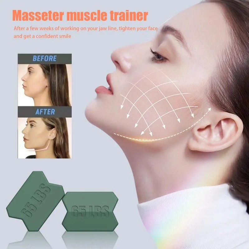 Premium Jawline Exerciser – Silicone Masseter Muscle Trainer for Facial Toner & Chin Lifting – Cheek & Jawline Fitness Equipment for Double Chin, Jawline & Face Shape Improvement