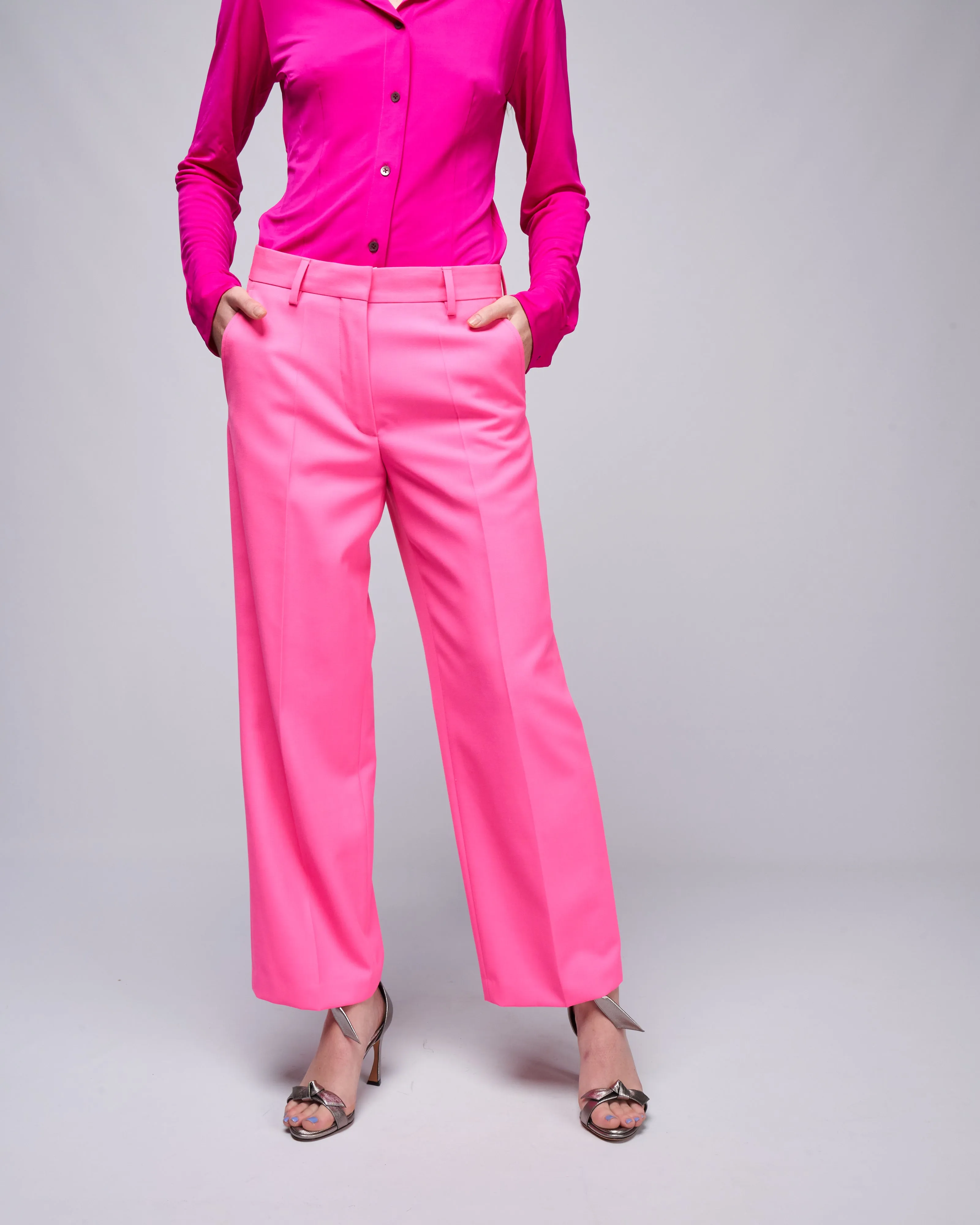pulley short pants - pink