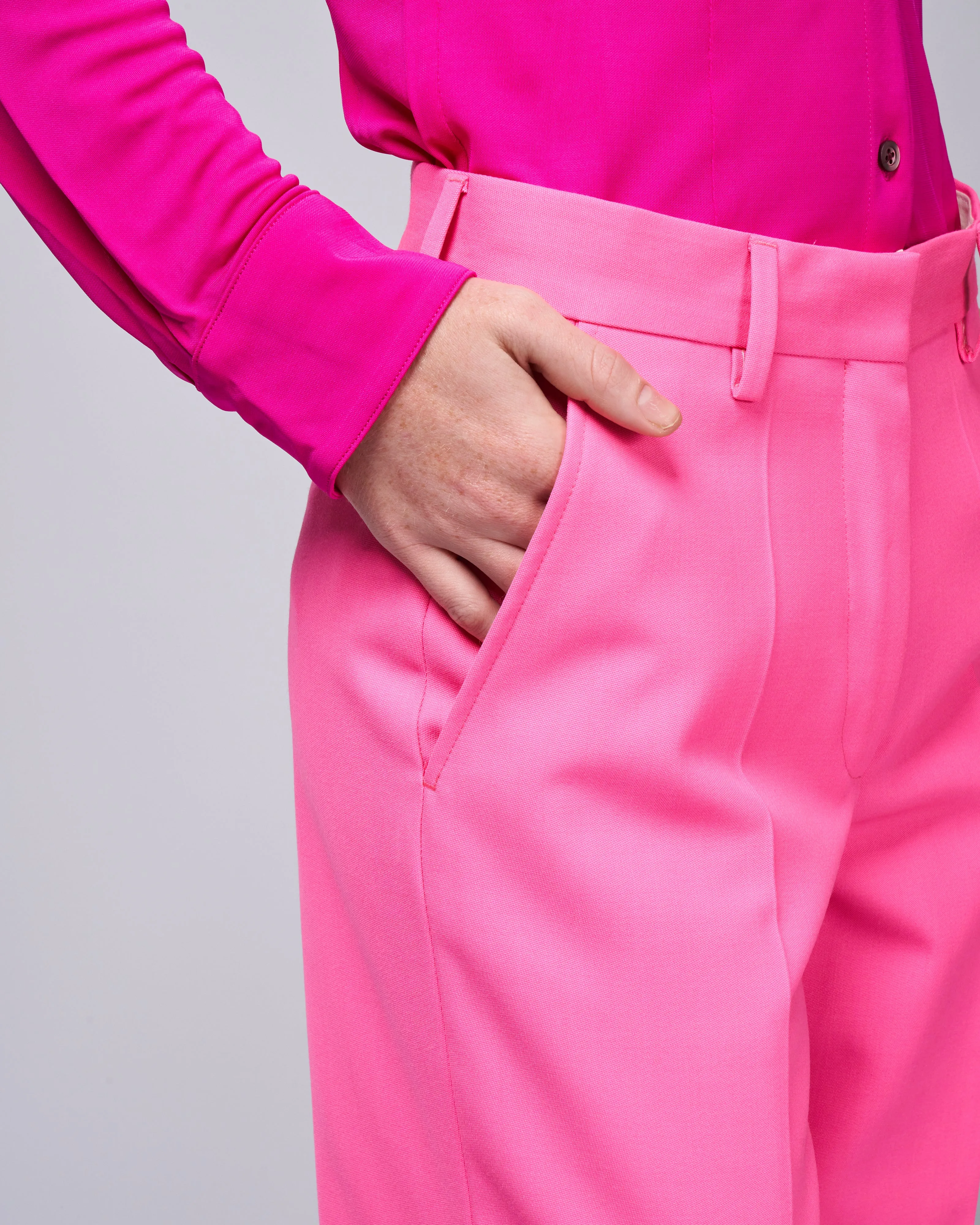 pulley short pants - pink