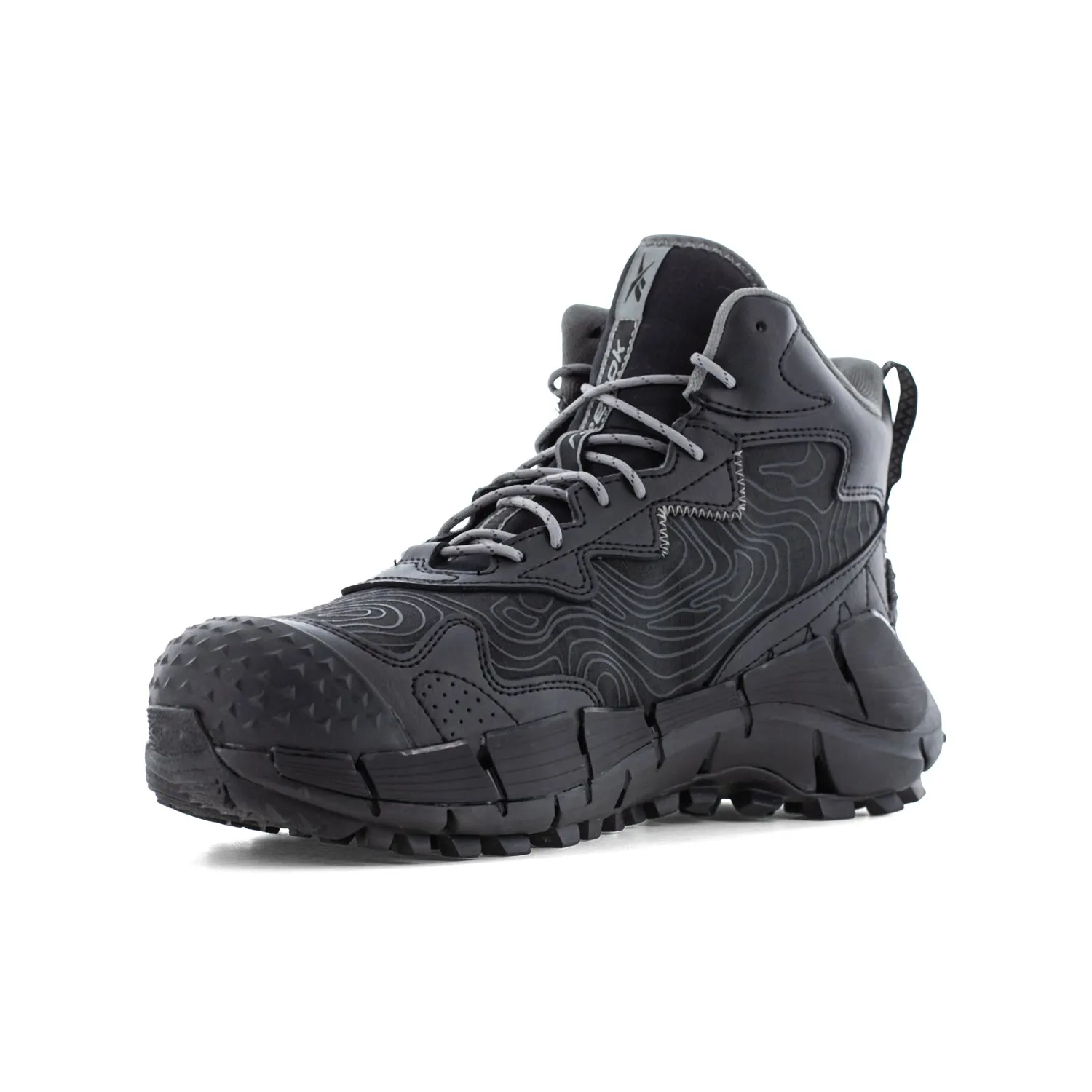 Reebok Mens Zig Kinetica Edge II Black Leather MetGuard Work Boots 10 W