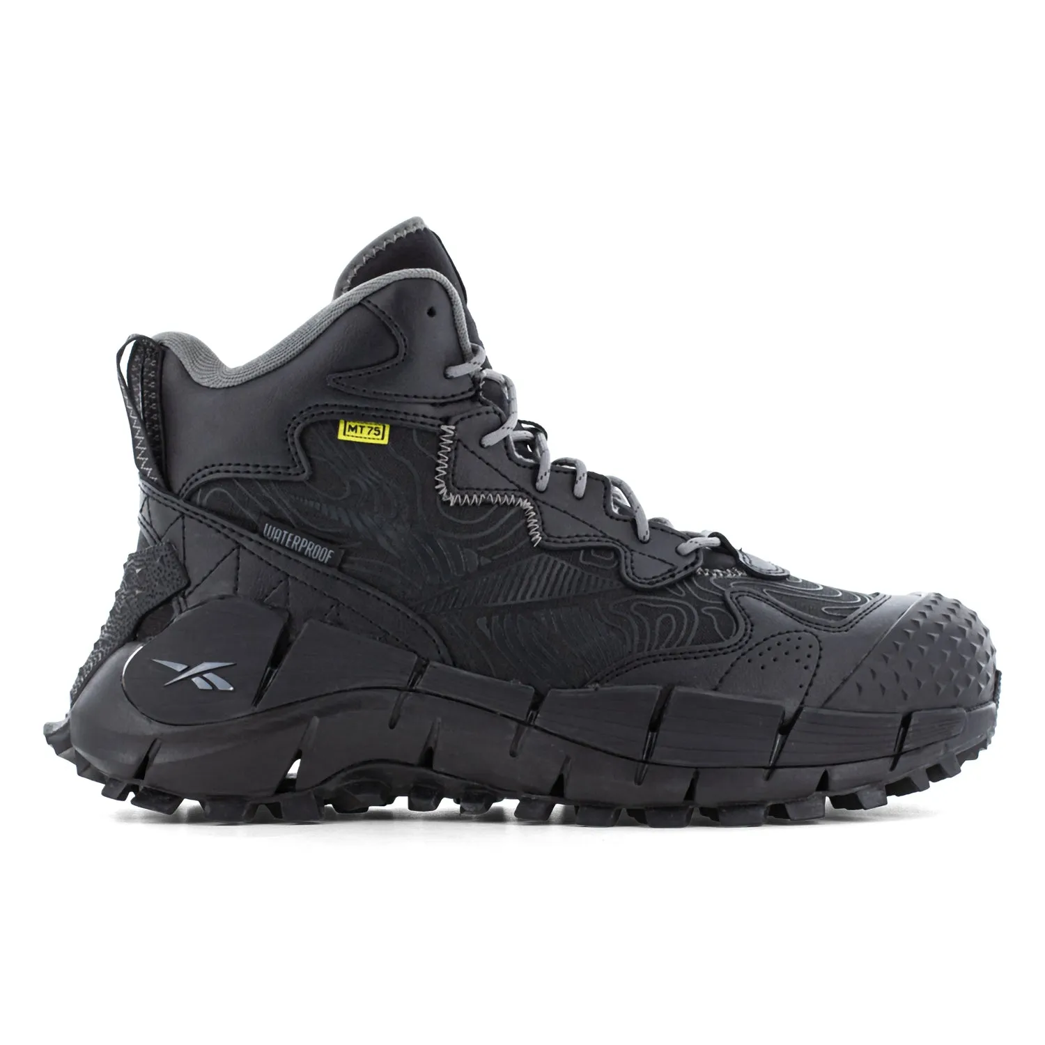 Reebok Mens Zig Kinetica Edge II Black Leather MetGuard Work Boots 10 W