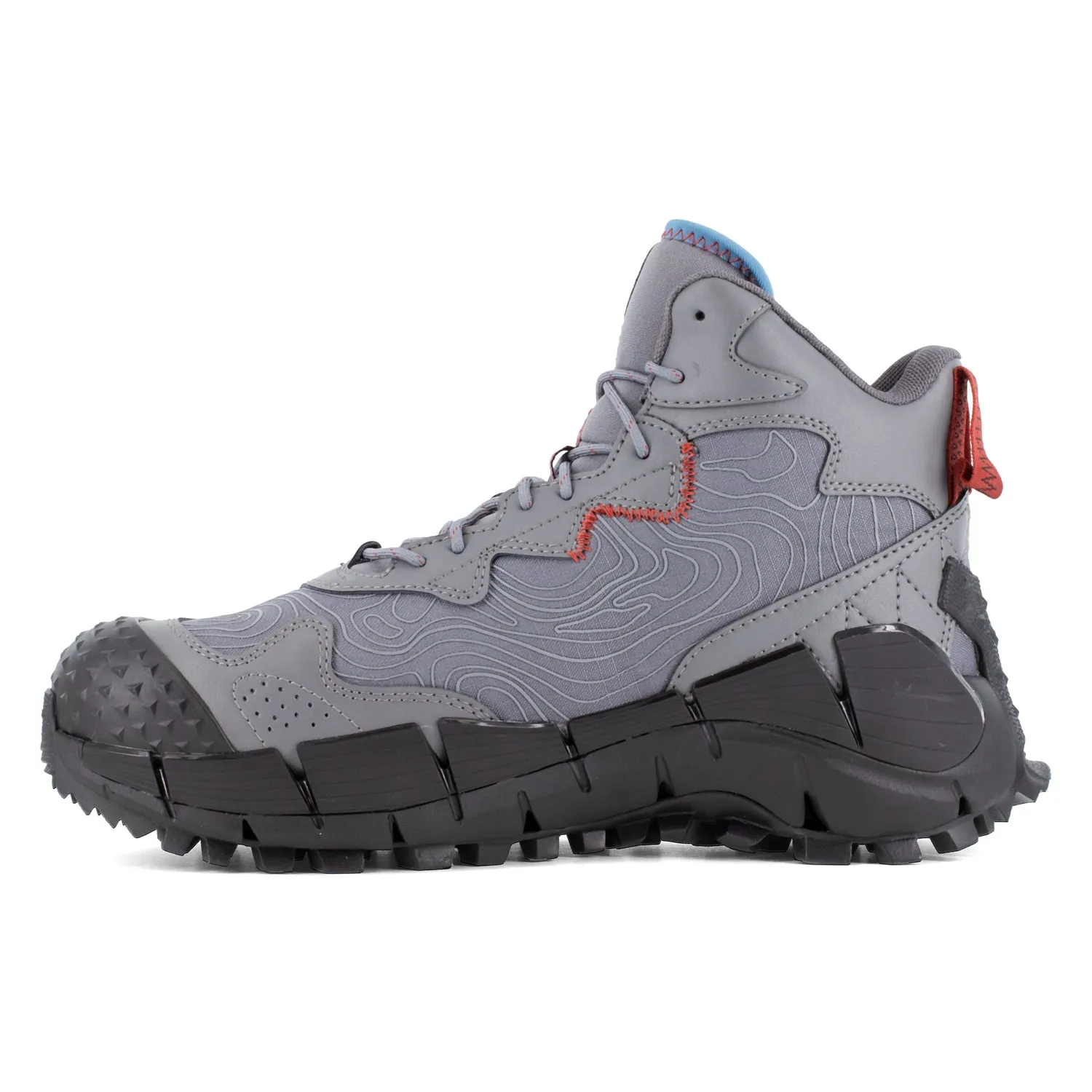 Reebok Mens Zig Kinetica Edge II Grey/Black Leather MetGuard Work Boots 13 M