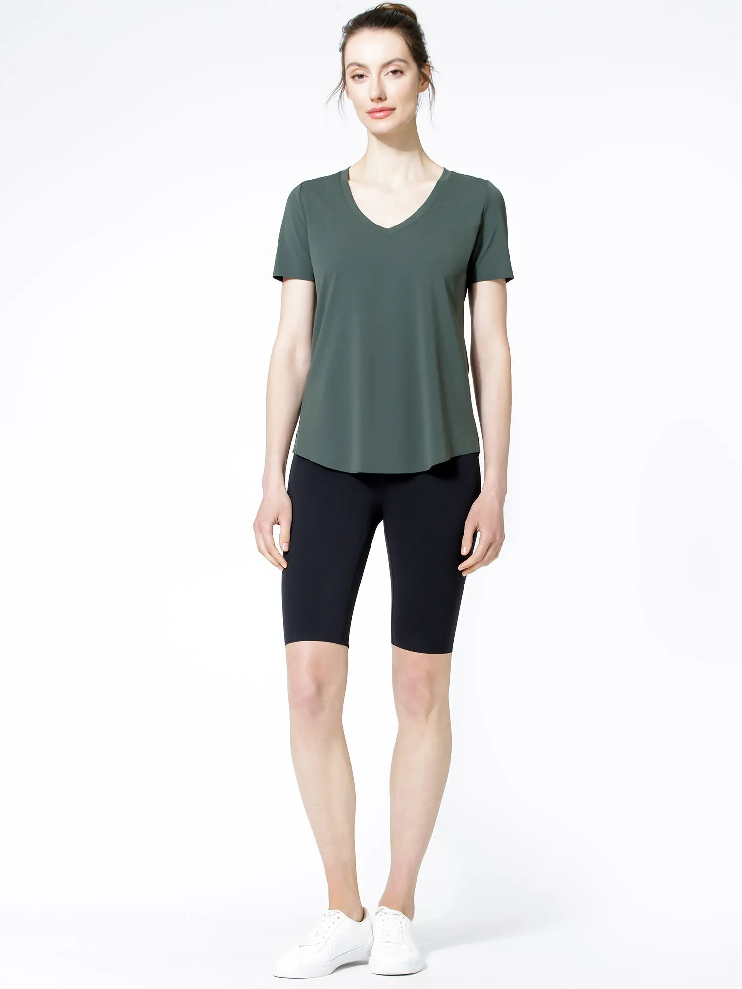RELAXED NUDE TEE, DEEP FOREST