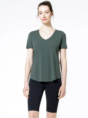 RELAXED NUDE TEE, DEEP FOREST