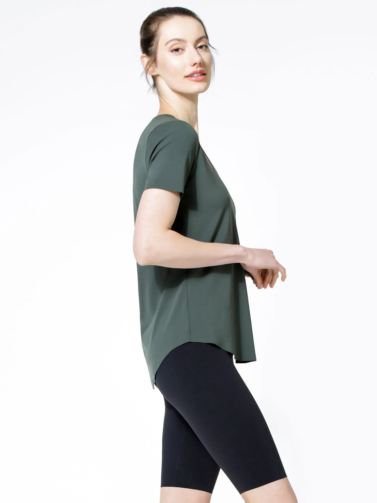 RELAXED NUDE TEE, DEEP FOREST