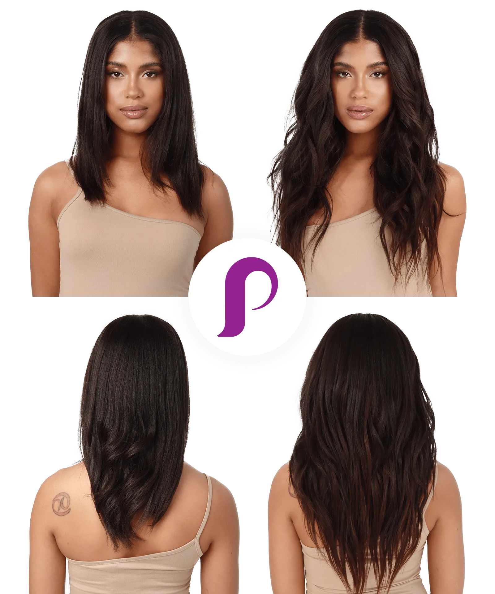 Relaxed Straight Perfect Crown Hair Extensions