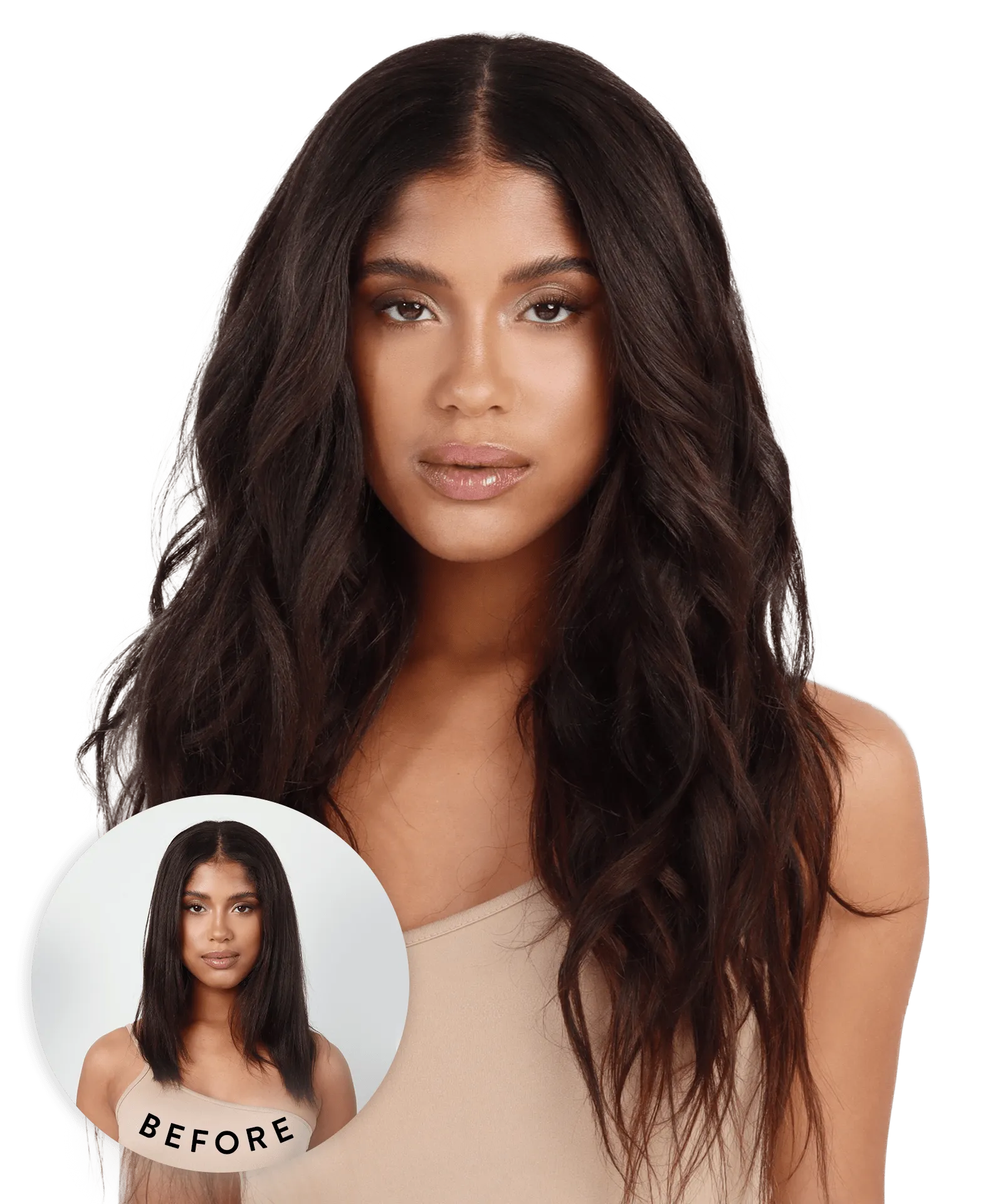 Relaxed Straight Perfect Crown Hair Extensions