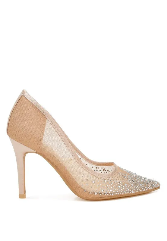Rhinestone Stiletto Pumps