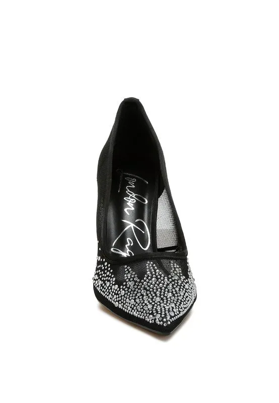 Rhinestone Stiletto Pumps