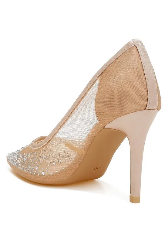 Rhinestone Stiletto Pumps