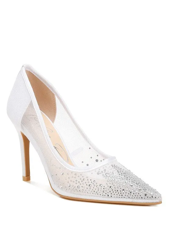 Rhinestone Stiletto Pumps