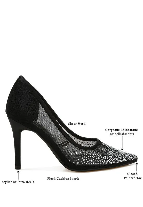 Rhinestone Stiletto Pumps