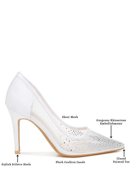 Rhinestone Stiletto Pumps