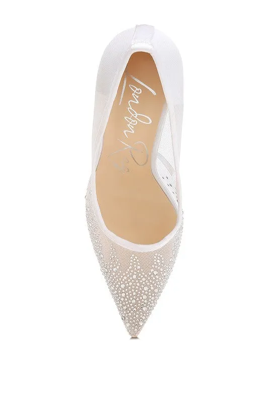 Rhinestone Stiletto Pumps