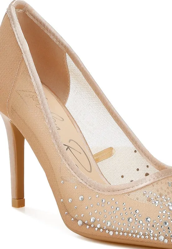 Rhinestone Stiletto Pumps