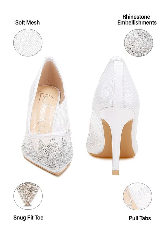 Rhinestone Stiletto Pumps