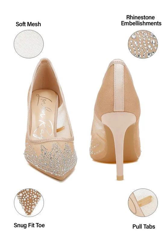 Rhinestone Stiletto Pumps
