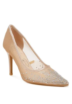 Rhinestone Stiletto Pumps