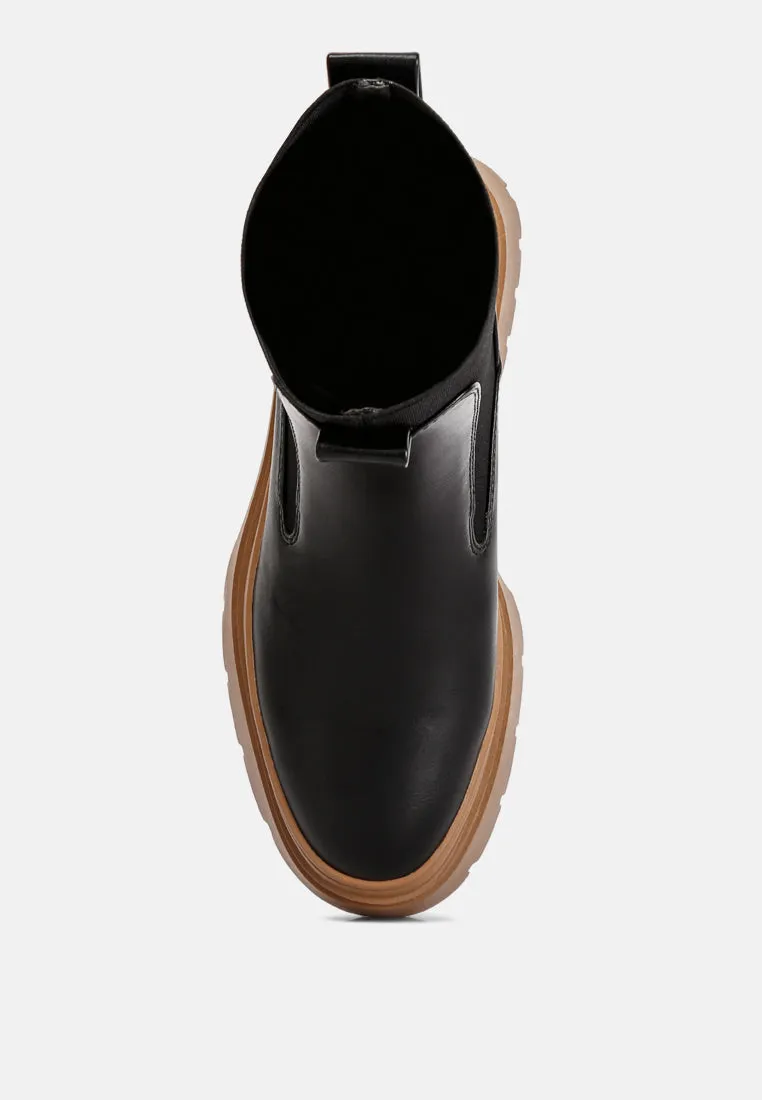 Ronin High Top Chunky Chelsea Boots By Ruw