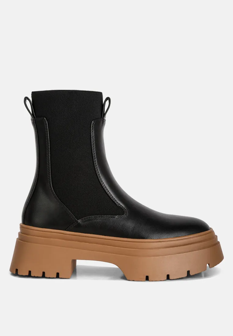 Ronin High Top Chunky Chelsea Boots By Ruw