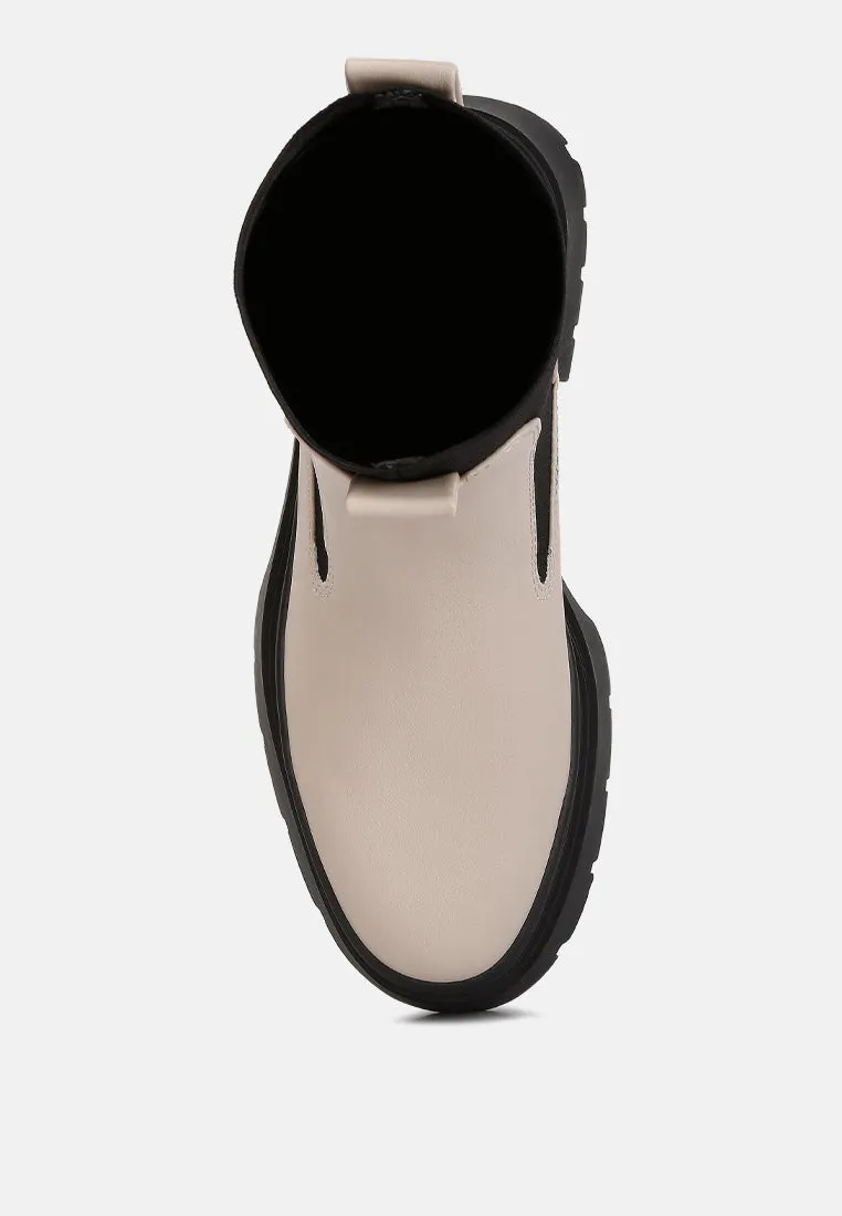 Ronin High Top Chunky Chelsea Boots By Ruw